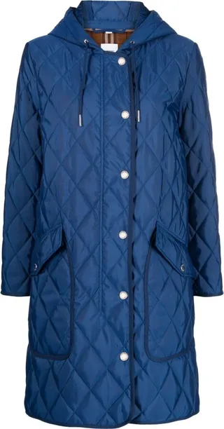 BURBERRY- Quilted Midi Jacket