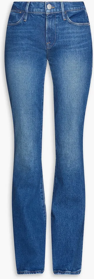Le High Flare faded high-rise flared jeans