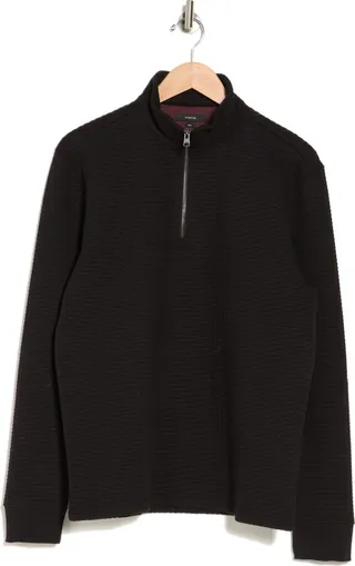 Dimensional Knit Quarter Zip Pullover