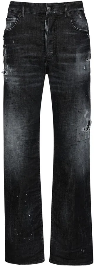 Roadie distressed wide leg denim jeans