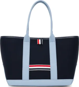 Thom Browne Navy Small Tool Tote