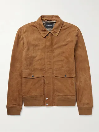 Suede Bomber Jacket