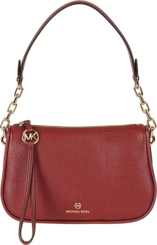 Michael Michael Kors Logo Plaque Zip-Up Shoulder Bag