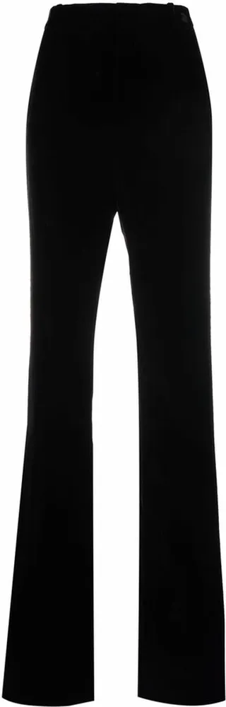 Straight-Leg Velvet Trousers