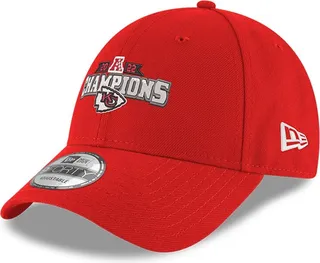 Men's New Era Red Kansas City Chiefs 2022 Afc Champions 9FORTY Adjustable Hat