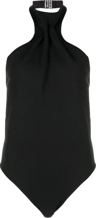 Halterneck Gathered-Front Body