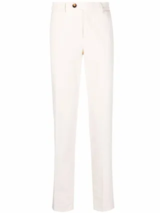 Straight-Leg Cotton Trousers