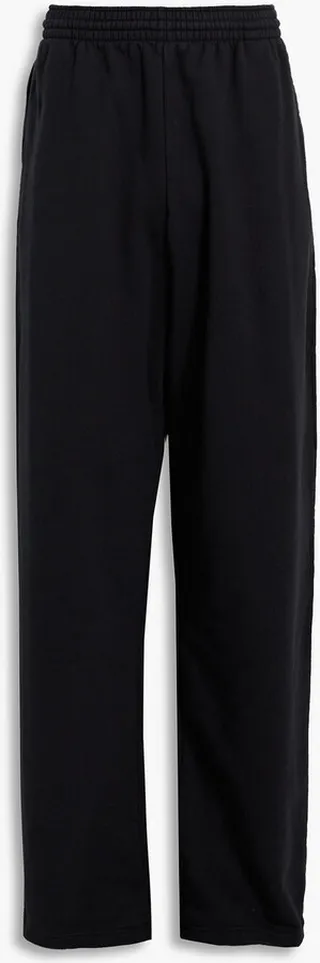 Oversized cotton-fleece sweatpants
