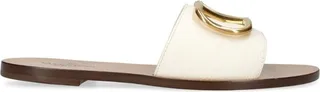 Valentino Garavani Leather Vlogo Slides
