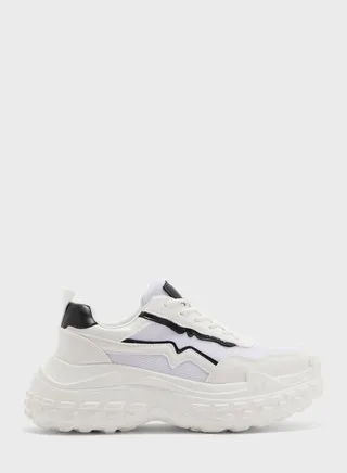 Textured Chunky Sole Sneaker