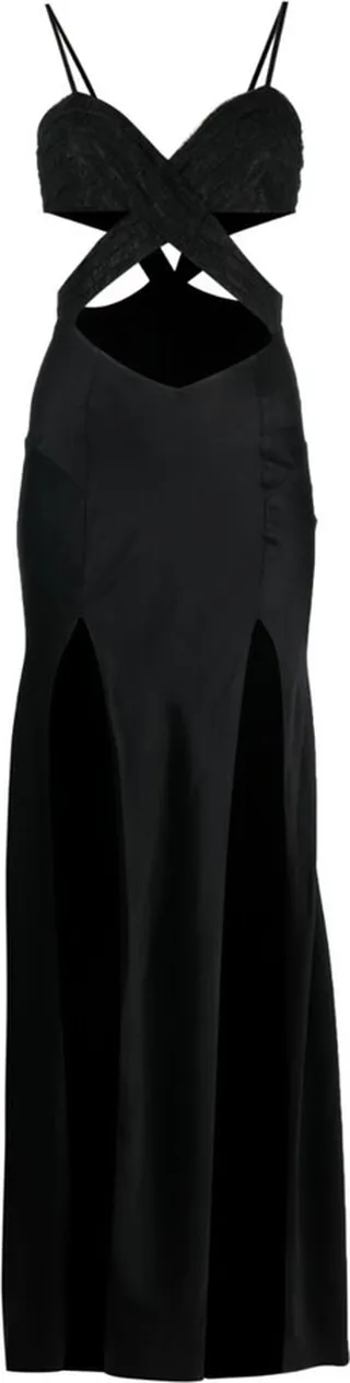 Chantilly-Lace Cut-Out Gown