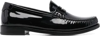 High-Shine Leather Loafers