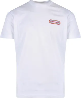 Dsquared2 Logo Patch Crewneck T-Shirt