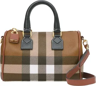 Burberry Mini Check Bowling Bag