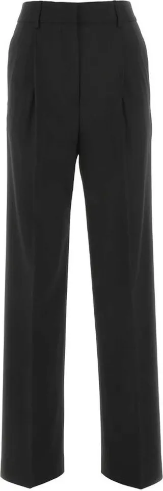 MSGM High Waist Straight Leg Trousers