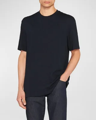 Men's Tonal Textured Crewneck T-Shirt