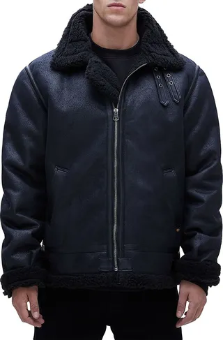 B-3 Faux Leather Jacket