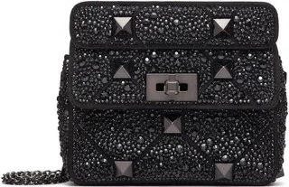 small Roman Stud crystal-embellished shoulder bag