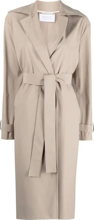 Tied-Waist Trench Coat
