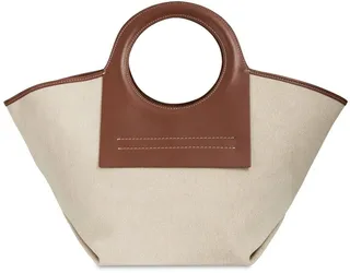 Cala S Canvas & Leather Tote Bag