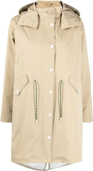 Drawstring Waist Raincoat