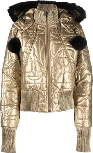 x Telfar metallic bomber jacket