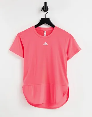 adidas Training t-shirt in coral