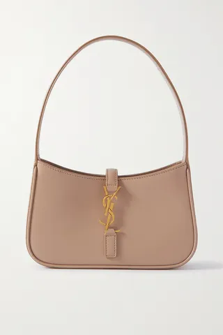 SAINT LAURENT - Le 5 À 7 Leather Shoulder Bag - Brown