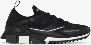 Black Sorrento Low-Top Mesh Sneakers