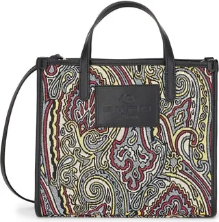 Paisley-Print Tote Bag