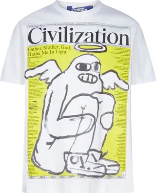 Junya Watanabe MAN Civilization Print T-Shirt