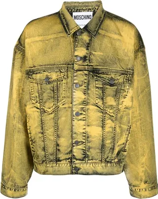Gradient-Effect Denim Jacket