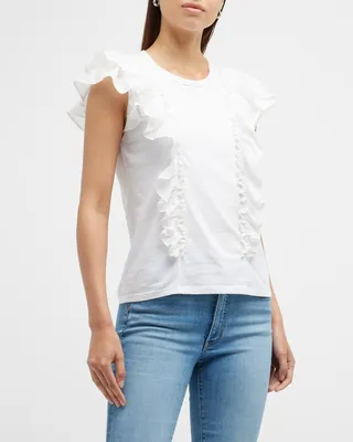 Bardot Ruffle Tee