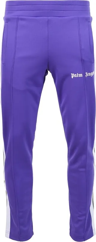 Slim Track Pant Purple And White
