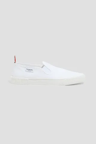 Heritage canvas slip-on sneakers