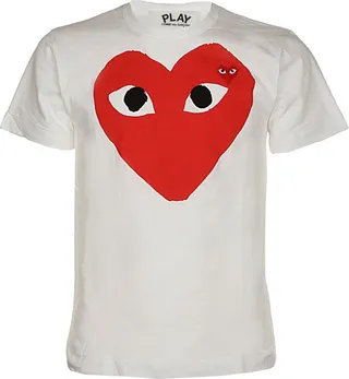 Comme des Garçons Play Heart Logo Print T-Shirt