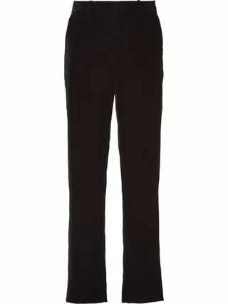 Cropped Velvet Trousers