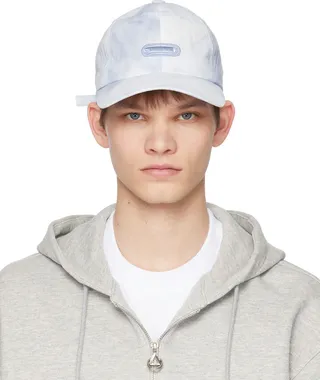 Solid Homme Blue Cloud Logo Cap