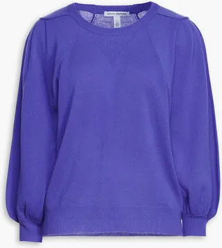 Gathered cashmere sweater