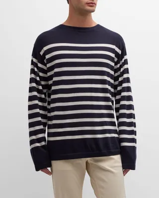 Men's Cashmere Colombian Striped Sweater