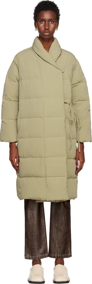 Paloma Wool Khaki Etherea Down Coat