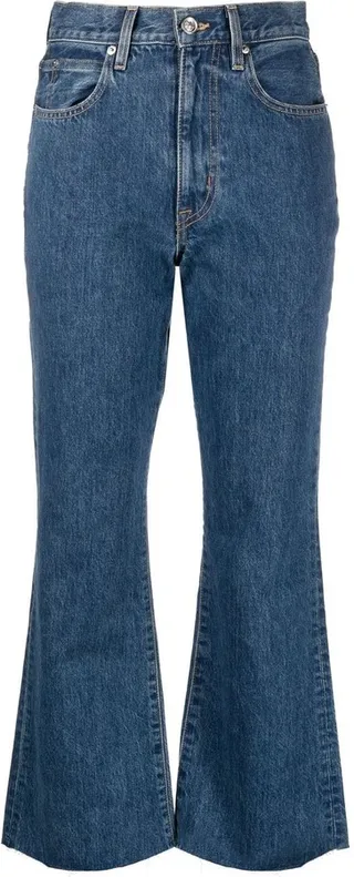 High-Waisted Bootcut Jeans