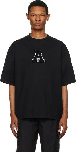 Axel Arigato Black College 'A' T-Shirt
