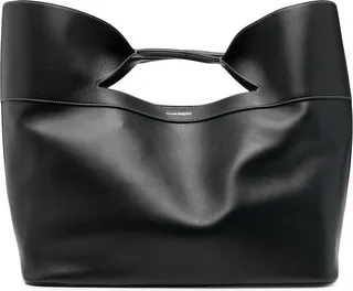 ALEXANDER MCQUEEN- The Bow Large Leather Tote Bag