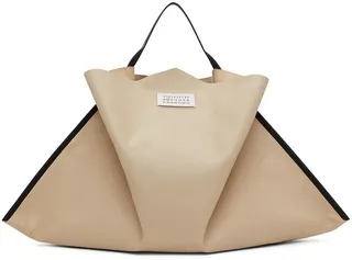 Maison Margiela Beige Mouchoir Tote Bag