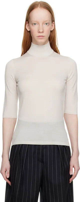 Max Mara Gray Unghia Turtleneck