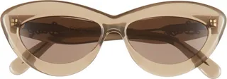 Curvy Logo 54mm Cat Eye Sunglasses