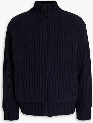 Ribbed wool jacket