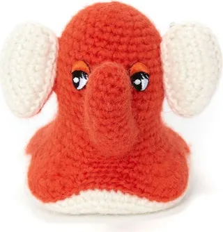 Knitted Elephant Keyring