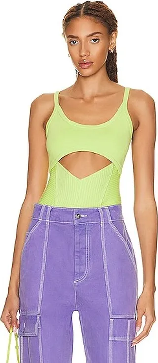 RtA Lucas Bodysuit in Yellow